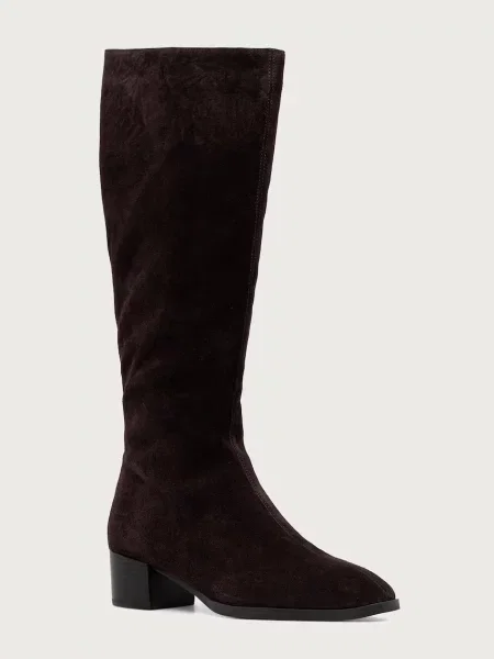 Bruno Premi cizme pentru femei din piele întoarsă maro