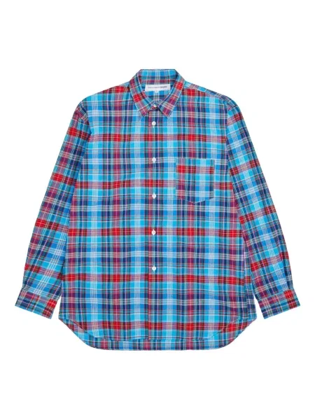 Cămașă Comme Des Garçons Shirt în carouri albastru