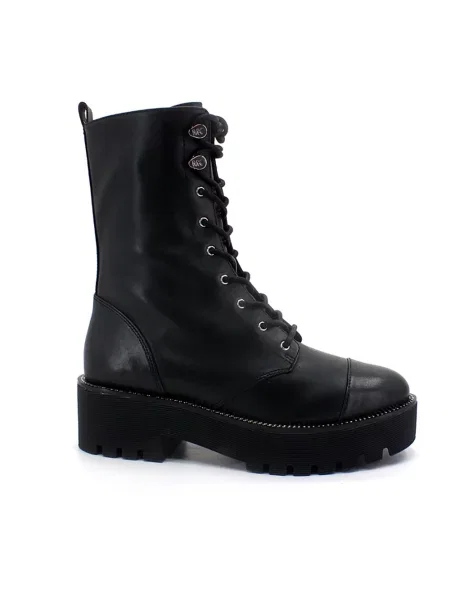 Botki Michael Kors skórzane na platformie czarne