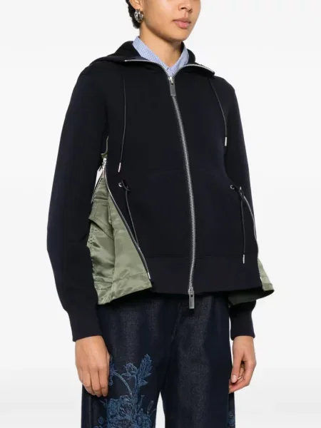 Hanorac cu glugă Sacai albastru