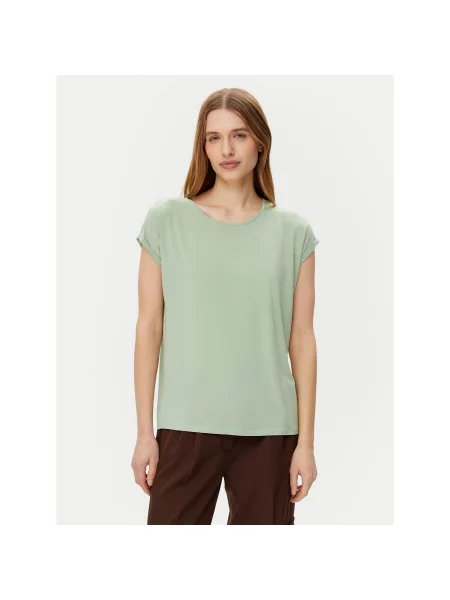 Vero Moda T-shirt Ava Regular Fit zelena