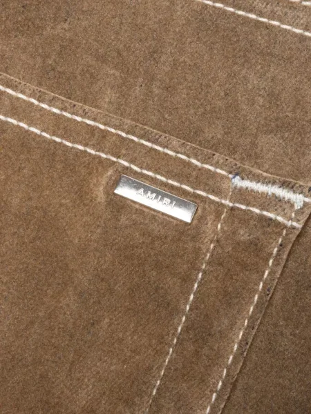 Pantaloni cargo Amiri de catifea maro