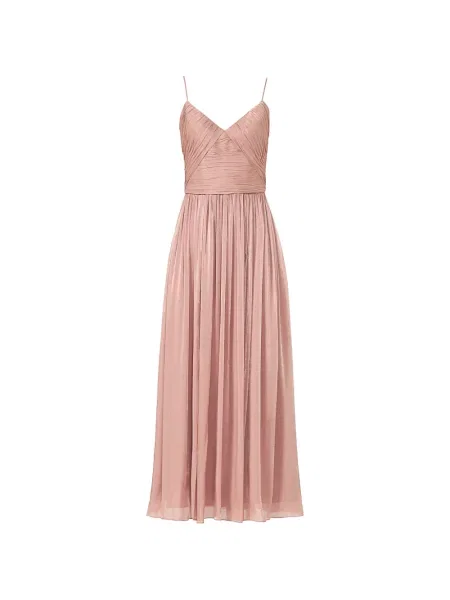 Maxi rochie maxi Costarellos drapată de costum roz