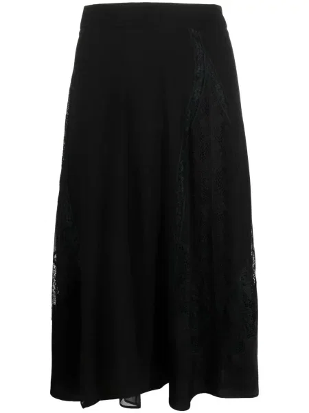 Fustă Alberta Ferretti din dantelă negru
