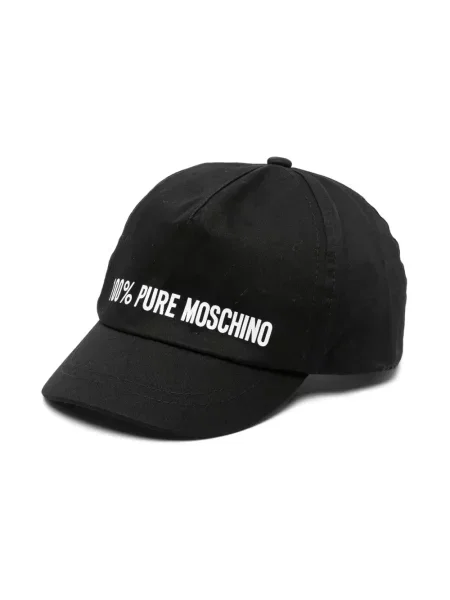 Czapka z daszkiem dziecięca Moschino czarna