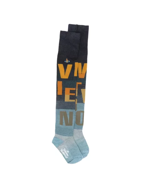 Șosete Vivienne Westwood cu autograf albastru