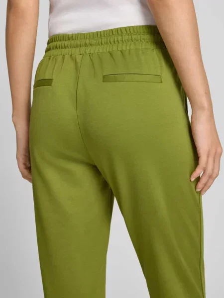 Spodnie o kroju slim fit z dodatkiem model KATE' Ichi oliwkowe