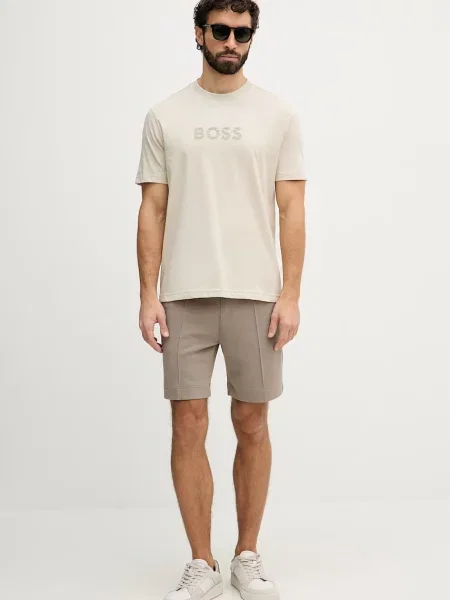 BOSS GREEN Tricou TS_Terrace bej