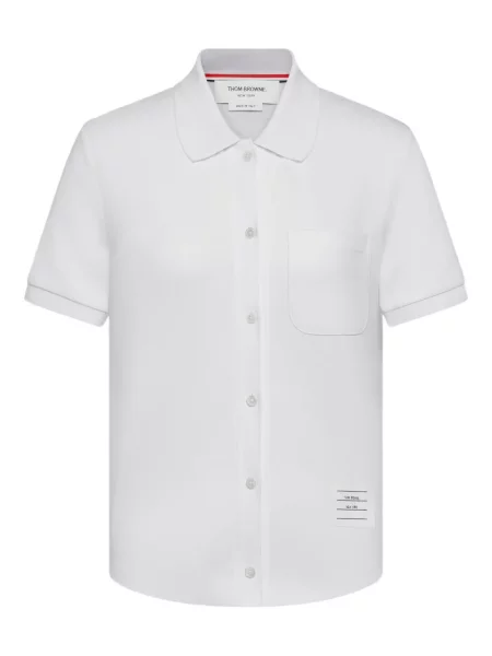 Cămașă Thom Browne scurtă alb