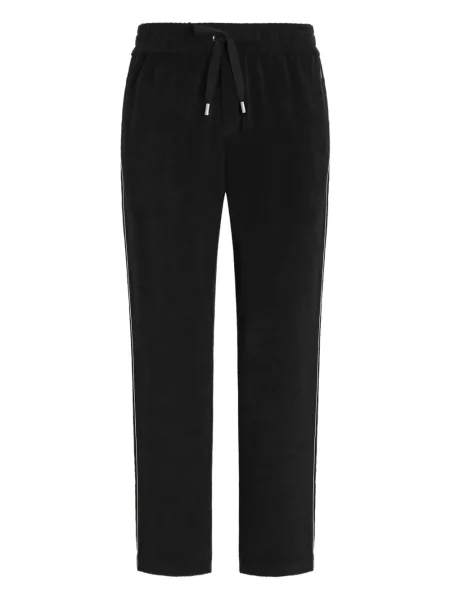 Pantaloni Dolce & Gabbana din material terry negru