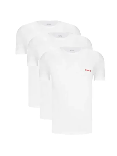 Hugo Bodywear 3 db-os póló RN TRIPLET P | Regular Fit fehér