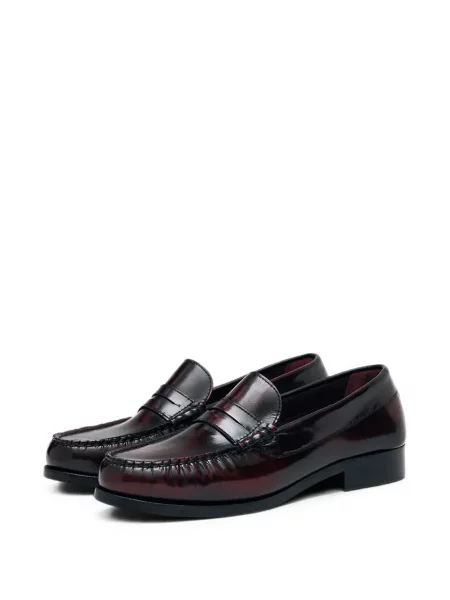 Pantofi loafer Alohas din piele roșu