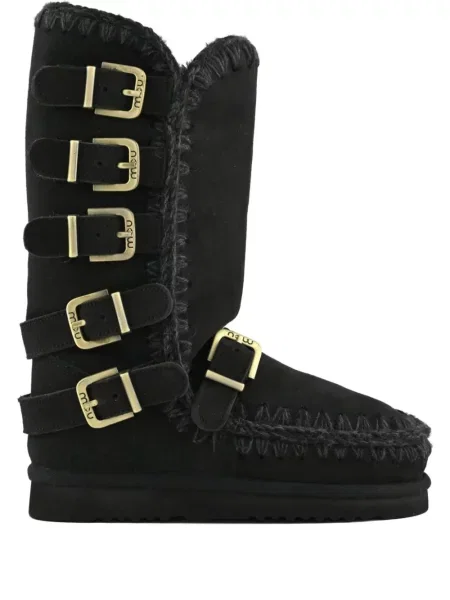 Botine Mou cu cataramă negru