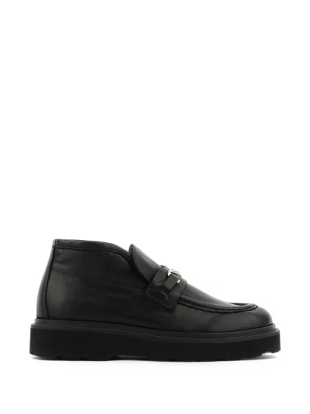 Pantofi loafer Nubikk cu autograf negru