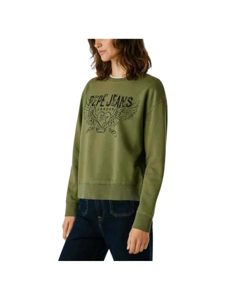 Geacă de blugi Pepe Jeans verde