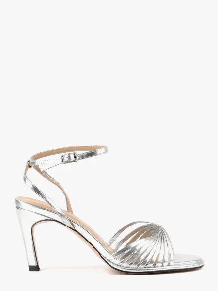 Шкіряні Босоніжки LeBERDES срібний