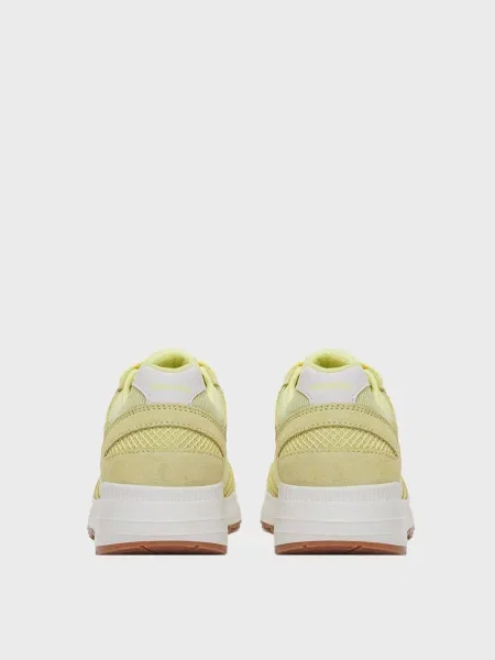 Замшевые кроссовки Saucony желтые
