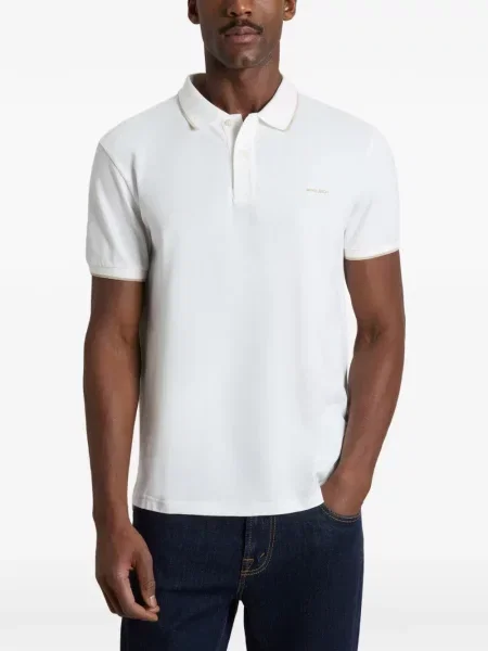 Tricou polo Woolrich alb