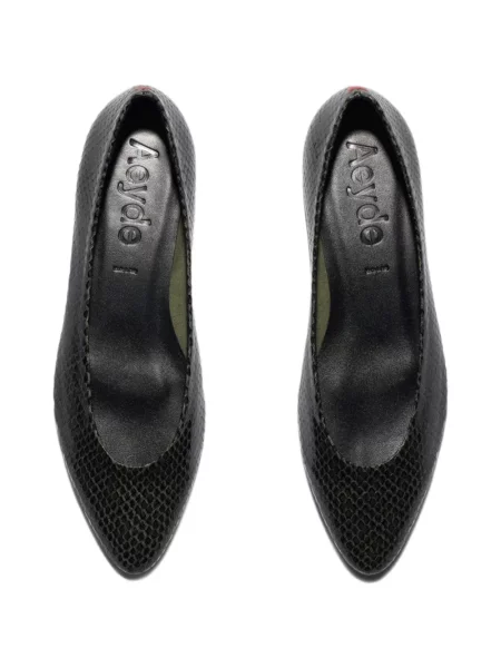 Pantofi cu toc Aeyde din piele verde