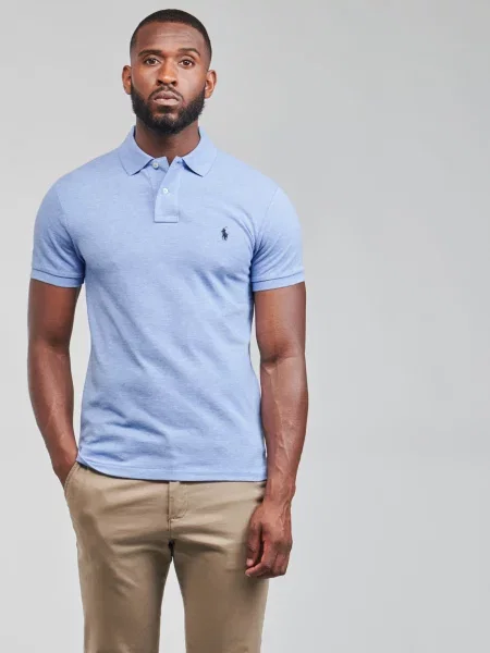Polo majica Polo Ralph Lauren s vezom plava