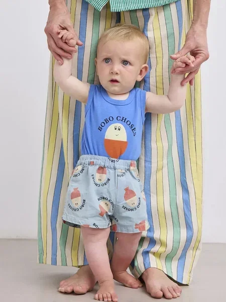 Bobo Choses šortky Morning Egg modré