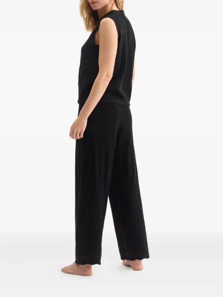 Pantaloni Eres tricotate negru