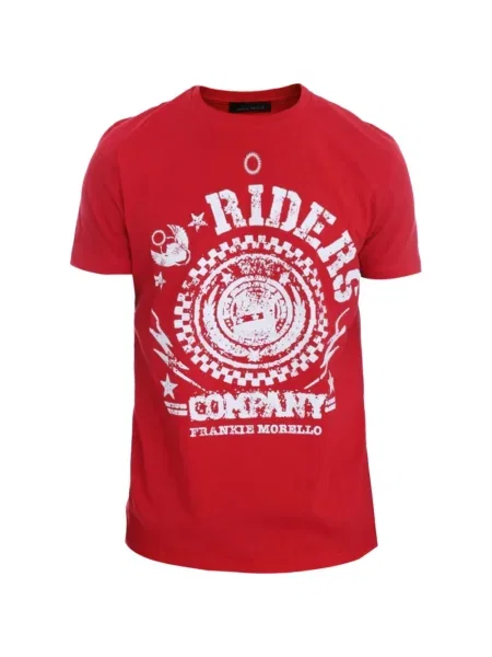 Tricou Frankie Morello cu imagine roșu
