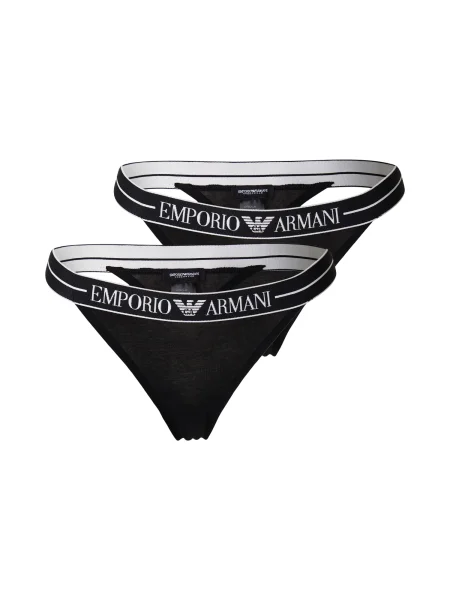 Hlačke Emporio Armani črna