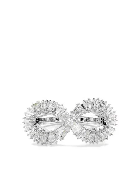 Inel Swarovski argintiu