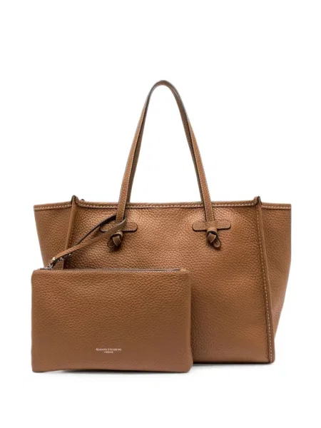 Geantă shopper Gianni Chiarini din piele maro