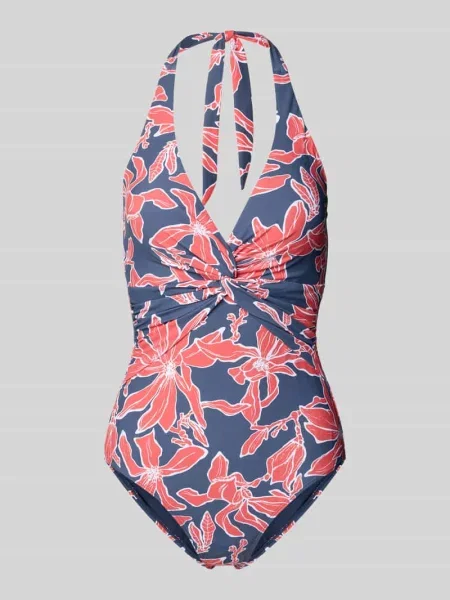 Kostium kąpielowy z wiązaniem na szyi model Camolo' Barts niebieski