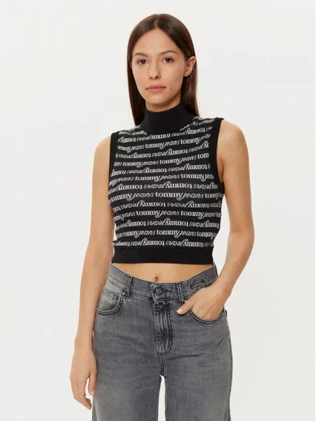 Tommy Jeans Golfas juoda