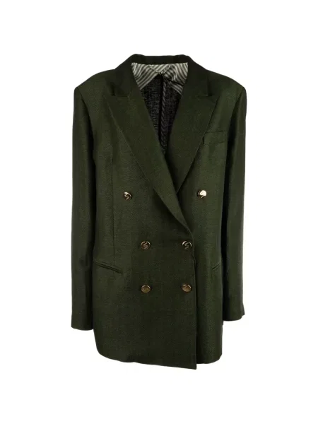 Sacou Vitovi cu două rânduri de nasturi verde