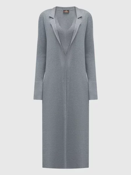 Кардиган з вовни Enrico Mandelli сірий