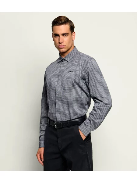 BOSS GREEN Cămașă ST_Dymova L | stretch gri