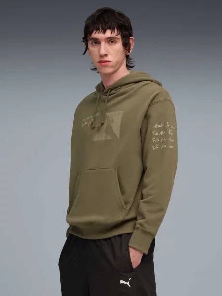 Худи Puma зеленое