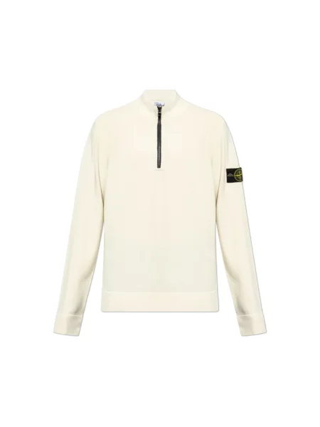 Sweter Stone Island z kamieniami beżowy