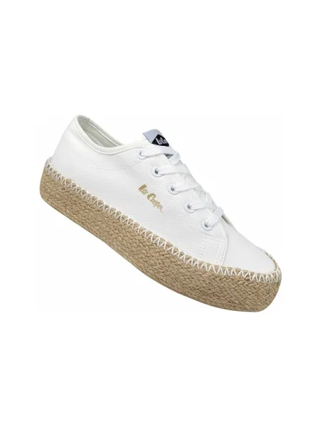 Pantofi Lee Cooper tricotate alb
