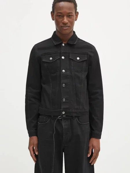 Geacă jeans Down To Earth de tranzitie negru