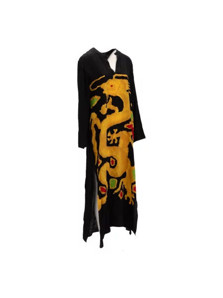 Sukienka maxi Valentino Garavani wełniana czarna