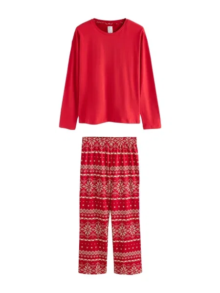 Next Pijama / roșu bej