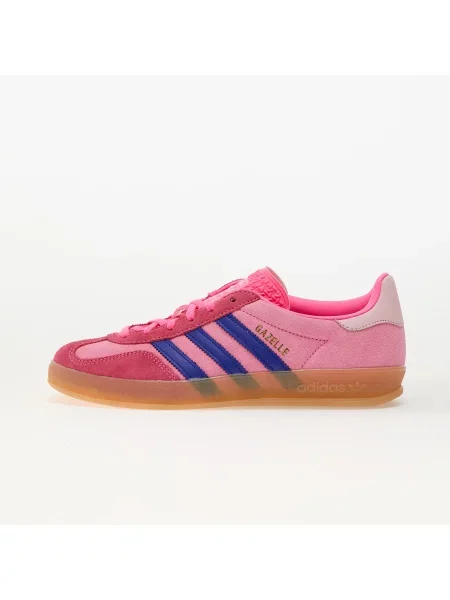Велурени маратонки adidas Originals Gazelle Indoor W розово