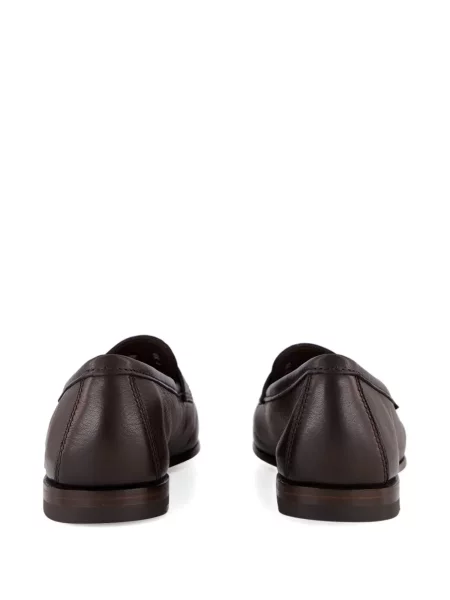 Pantofi loafer Santoni din piele maro