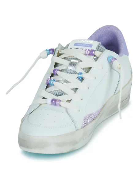 Pantofi Crime London alb