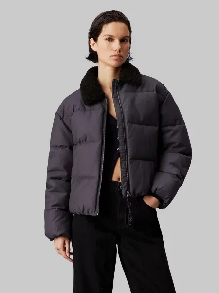 Calvin Klein Jeans Geacă de iarnă Aviator negru