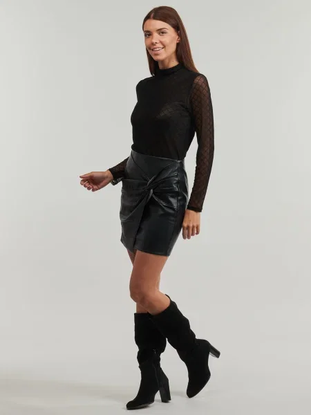 Fusta mini Vero Moda scurtă negru