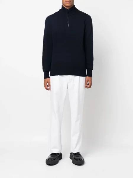 Dzianinowy sweter Drumohr niebieski