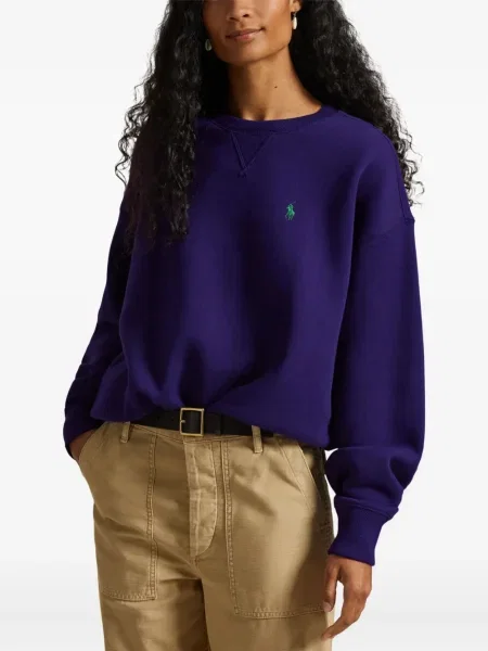 Chiloți Polo Ralph Lauren din țesătură twill cu autograf cu glugă albastru