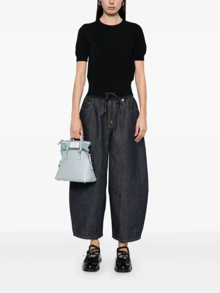 Tricou Maison Margiela de lână albastru