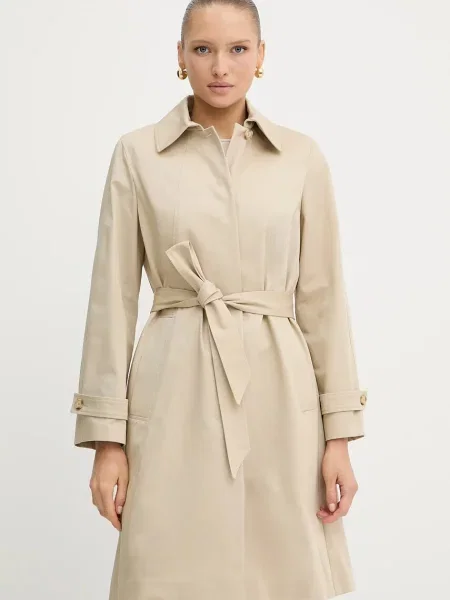 BOSS palton de tranzitie bej